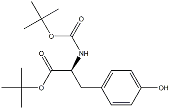 N-t-BOC-tyrosine-t-butyl ester Structure