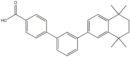 4-(3-(5,6,7,8-tetrahydro-5,5,8,8-tetramethyl-2-naphthalenyl)phenyl)benzoic acid 구조식 이미지