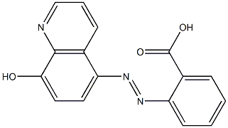 5-(2'-carboxyphenyl)azoquinolin-8-ol Structure