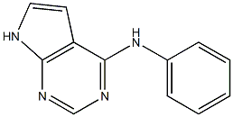 4-(phenylamino)-7H-pyrrolo(2,3-d)pyrimidine 구조식 이미지