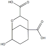 6-hydroxy-4-oxabicyclo(3.3.1)nonane-1,3-dicarboxylic acid Structure