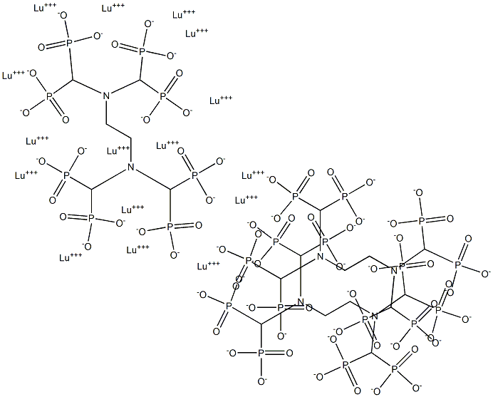 lutetium ethylenediaminetetramethylene phosphonic acid Structure