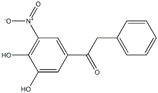 1-(3,4-dihydroxy-5-nitrophenyl)-2-phenylethanone 구조식 이미지