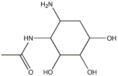 4-acetamido-5-amino-1,2,3-cyclohexanetriol Structure