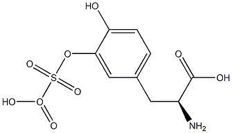 3,4-dihydroxyphenylalanine 3-O-sulfate 구조식 이미지