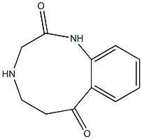 2,7-dioxo-2,3,4,5,6,7-hexahydro-1H-benzo(h)(1,4)diazonine 구조식 이미지