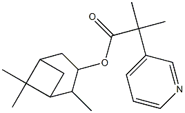 isopinocampheyl 2-methyl-2-(3-pyridyl)propanoate Structure