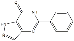 5-phenyl-1,6-dihydro-7H-pyrazolo-(4,3-d)pyrimidin-7-one Structure