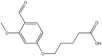 5-(4-formyl-3-methoxyphenoxy)valeric acid Structure