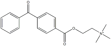 4-benzoylbenzoylcholine 구조식 이미지