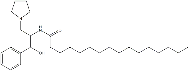 1-phenyl-2-hexadecanoylamino-3-pyrrolidino-1-propanol Structure
