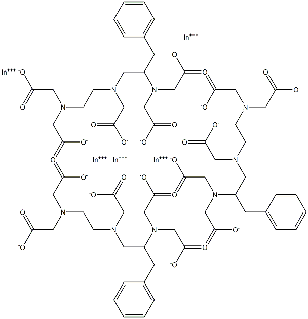 indium benzyldiethylenetriaminepentaacetic acid Structure