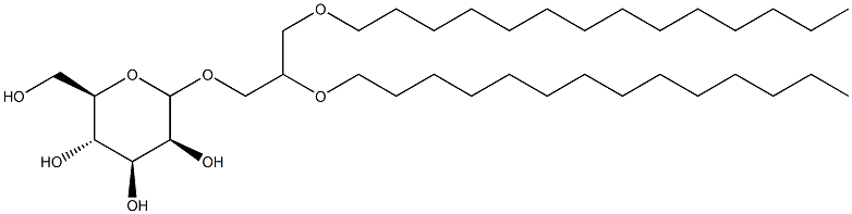 1,2-di-O-tetradecyl-3-O-(mannopyranosyl)glycerol Structure