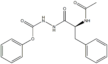 N-(acetyl-phenylalaninyl)azaglycine phenyl ester Structure