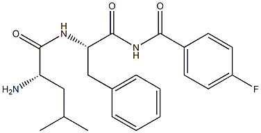 leucyl-phenylalanyl 4-fluorobenzylamide 구조식 이미지