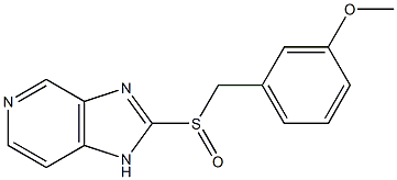 2-(3-methoxyphenylmethylthionyl)-imidazo(4,5-c)pyridine Structure