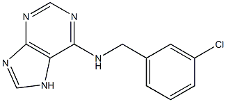 6-(3-chlorobenzylamino)purine Structure