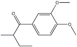 3',4'-DIMETHOXY-2-METHYLBUTYROPHENONE Structure