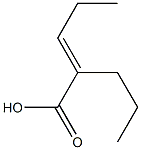 2-N-PROPYL-2-PENTENOICACID Structure