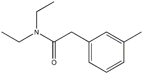 N,N-DIETHYL-META-TOLYLACETAMIDE 구조식 이미지