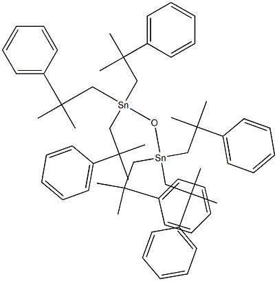 DISTANNOXANE,HEXAKIS(BETA,BETA-DIMETHYLPHENETHYL)- Structure