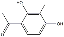 2',4'-DIHYDROXY-3'-IODOACETOPHENONE 구조식 이미지