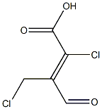 2-CHLORO-3-(CHLOROMETHYL)-4-OXOBUTENOICACID 구조식 이미지