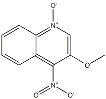 3-METHOXY-4-NITROQUINOLINE-1-OXIDE Structure