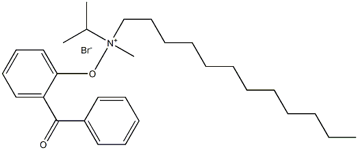 N-DODECYLDIMETHYL(BENZOYLPHENOXY)ETHYLAMMONIUMBROMIDE 구조식 이미지