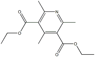 3,5-DIETHOXYCARBONYL-2,4,6-TRIMETHYLPYRIDINE 구조식 이미지