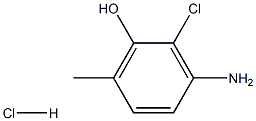 PHENOL,3-AMINO-2-CHLORO-6-METHYL-,HYDROCHLORIDE 구조식 이미지