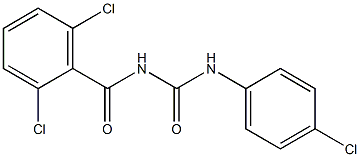 N-[(4-Chlorophenyl)amino-carbonyl]-2,6-dichlorobenzamide Structure