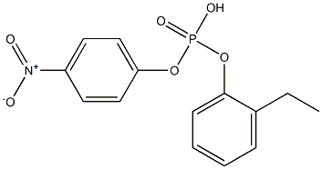 ORTHO-ETHYL-O-PARA-NITROPHENYLPHENYLPHOSPHATE Structure