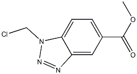 METHYL1-(CHLOROMETHYL)-1H-BENZOTRIAZOLE-5CARBOXYLATE 구조식 이미지