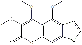 TRIMETHOXYPSORALEN Structure