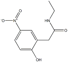 N-ETHYL-2-HYDROXY-5-NITROBENZENETHANAMIDE Structure