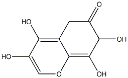 3,4,7,8-TETRAHYDROXY-6H-BENZO[B,D]PYRAN-6-ONE Structure