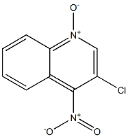 QUINOLINE,3-CHLORO-4-NITRO-,1-OXIDE Structure