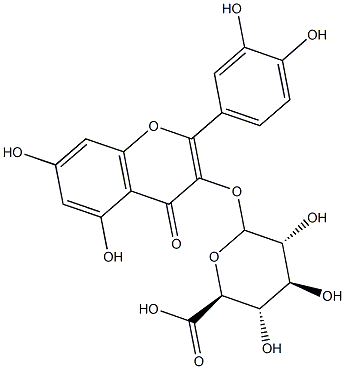 QUERCETIN-3-GLUCURONIDE Structure