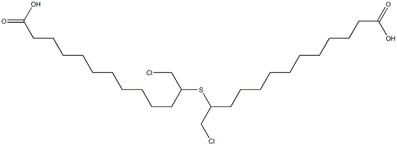 10-CARBOXYDECYL-2-CHLOROETHYLSULPHIDE Structure