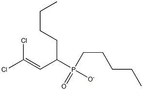 2,2-DICHLOROVINYLDI-N-PENTYLPHOSPHINATE Structure