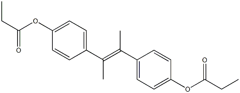 TRANS-DIMETHYLSTILBESTROLDIPROPIONATE Structure