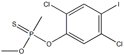 O-(2,5-DICHLORO-4-IODOPHENYL)O-METHYLMETHYLPHOSPHONOTHIONATE Structure