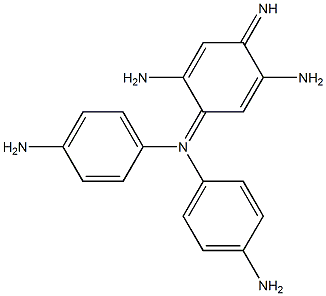 N',N'-BIS(4-AMINOPHENYL)-2,5-DIAMINO-1,4-QUINONEDIIMINE Structure