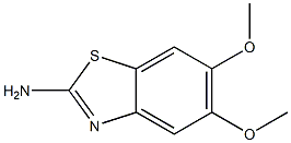 2-AMINO-5,6-DIMETHOXYBENZOTHIAZOLE 구조식 이미지