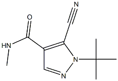 5-CYANO-1-(1,1-DIMETHYLETHYL)-N-METHYL-1H-PYRAZOLE-4-CARBOXAMIDE Structure