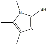 2-MERCAPTO-1,4,5-TRIMETHYLIMIDAZOLE Structure