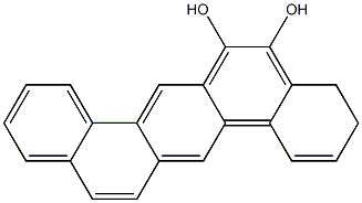 3R,4R-DIHYDROXY-3,4-DIHYDRODIBENZ(A,H)ANTHRACENE Structure
