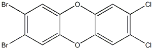 2,3-DIBROMO-7,8-DICHLORODIBENZO-PARA-DIOXIN Structure