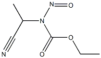 2-(N-CARBETHOXY-N-NITROSAMINO)PROPIONITRILE 구조식 이미지